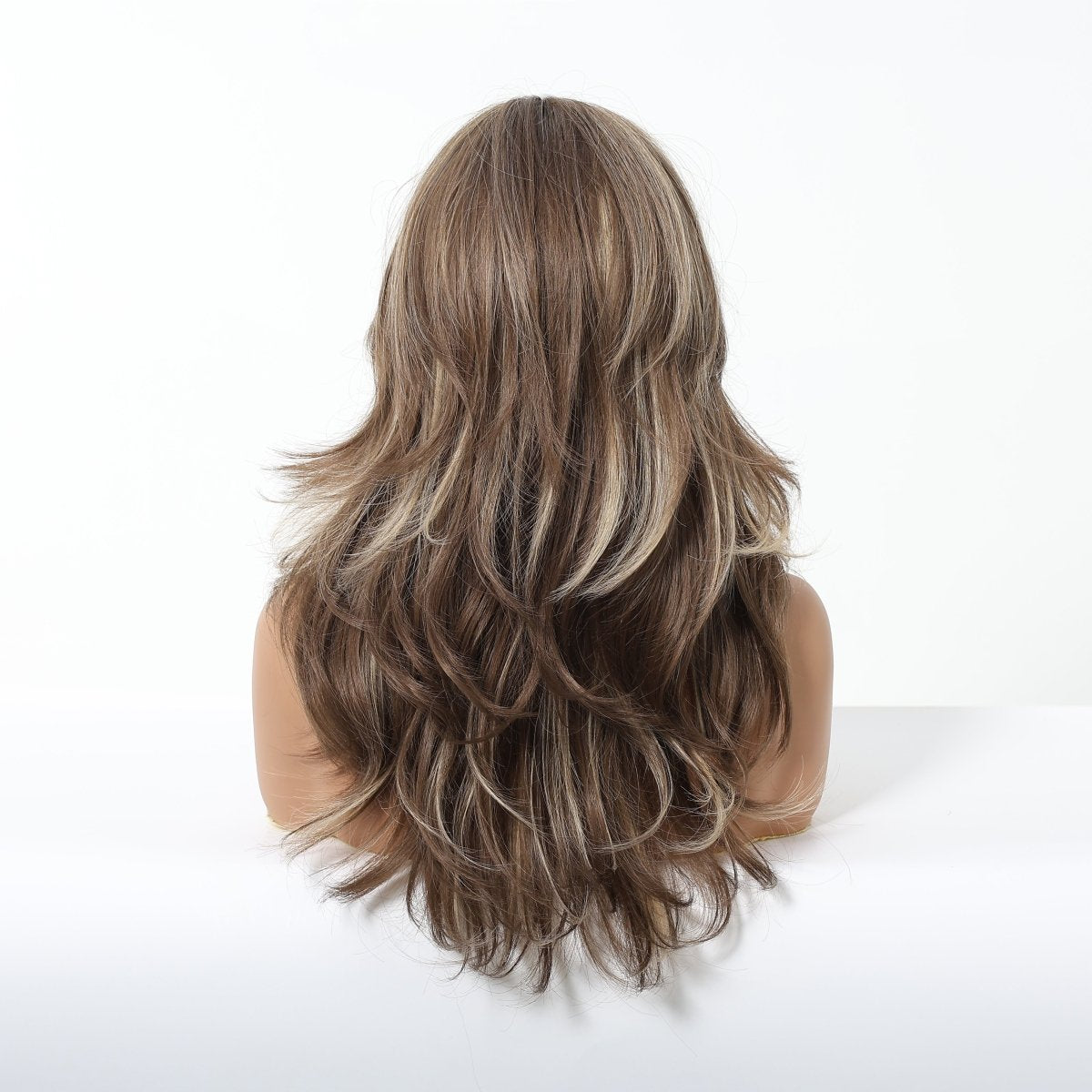 Light Brown with Ash Blonde Highlights Wig - MARKETPLACE - Milk &amp; Honey Wigs