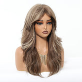 Light Brown with Ash Blonde Highlights Wig - MARKETPLACE - Milk & Honey Wigs