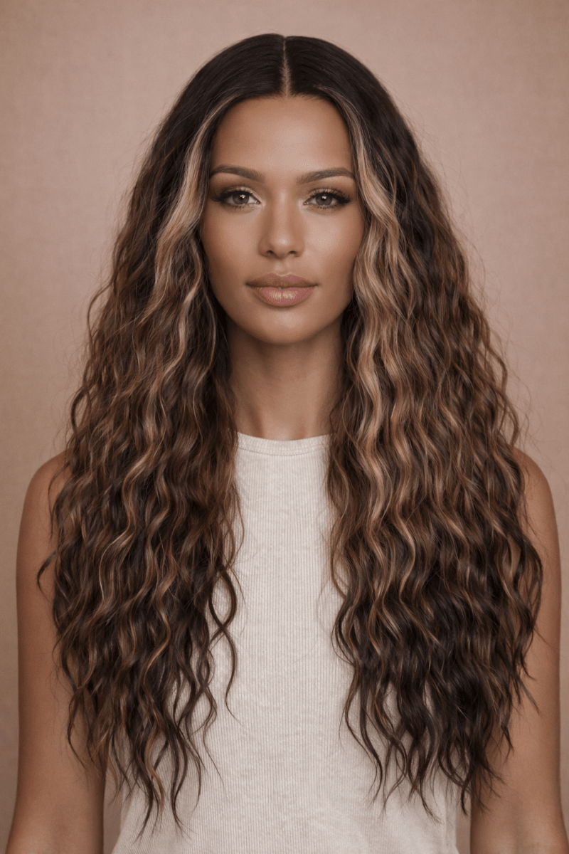 LILY - Mocha - Lace Front Wig - Milk &amp; Honey Wigs