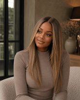 LISA - Brown Ombre - Human Hair Wig - Milk & Honey Wigs