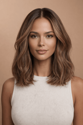 LISA - Brown Ombre - Human Hair Wig - Milk & Honey Wigs