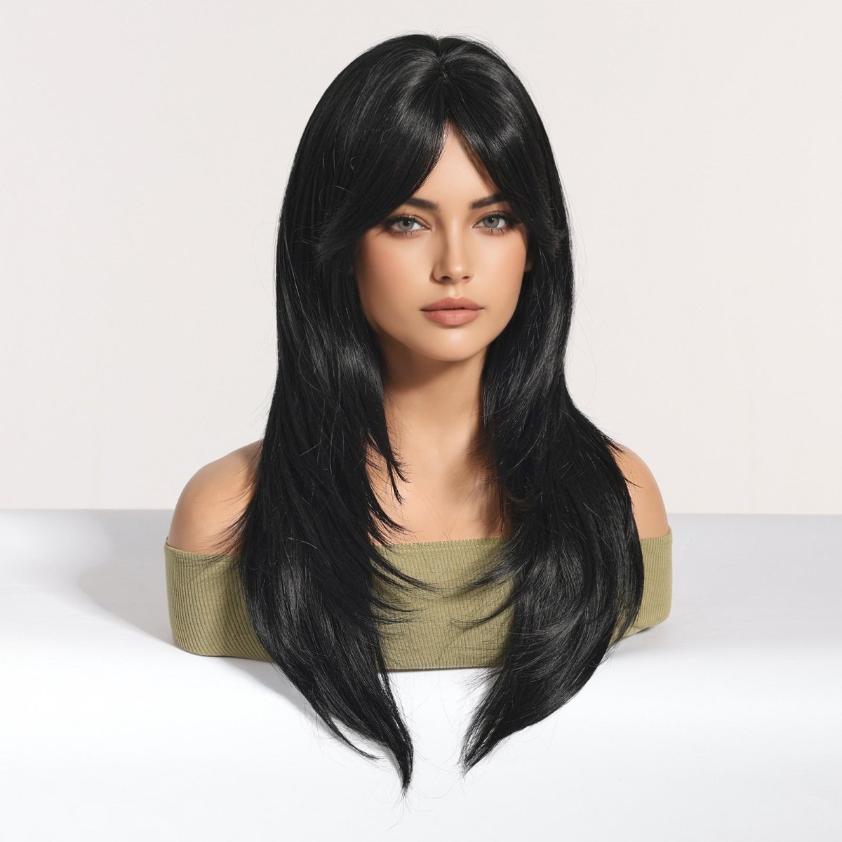 Long Layered Black Wig - MARKETPLACE - Milk &amp; Honey Wigs