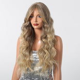 Long Natural Brown Synthetic Curly Wig - MARKETPLACE - Milk & Honey Wigs