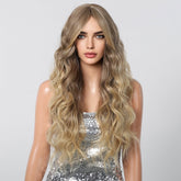 Long Natural Brown Synthetic Curly Wig - MARKETPLACE - Milk & Honey Wigs