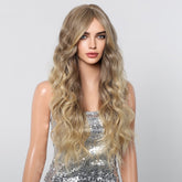 Long Natural Brown Synthetic Curly Wig - MARKETPLACE - Milk & Honey Wigs