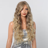 Long Natural Brown Synthetic Curly Wig - MARKETPLACE - Milk & Honey Wigs