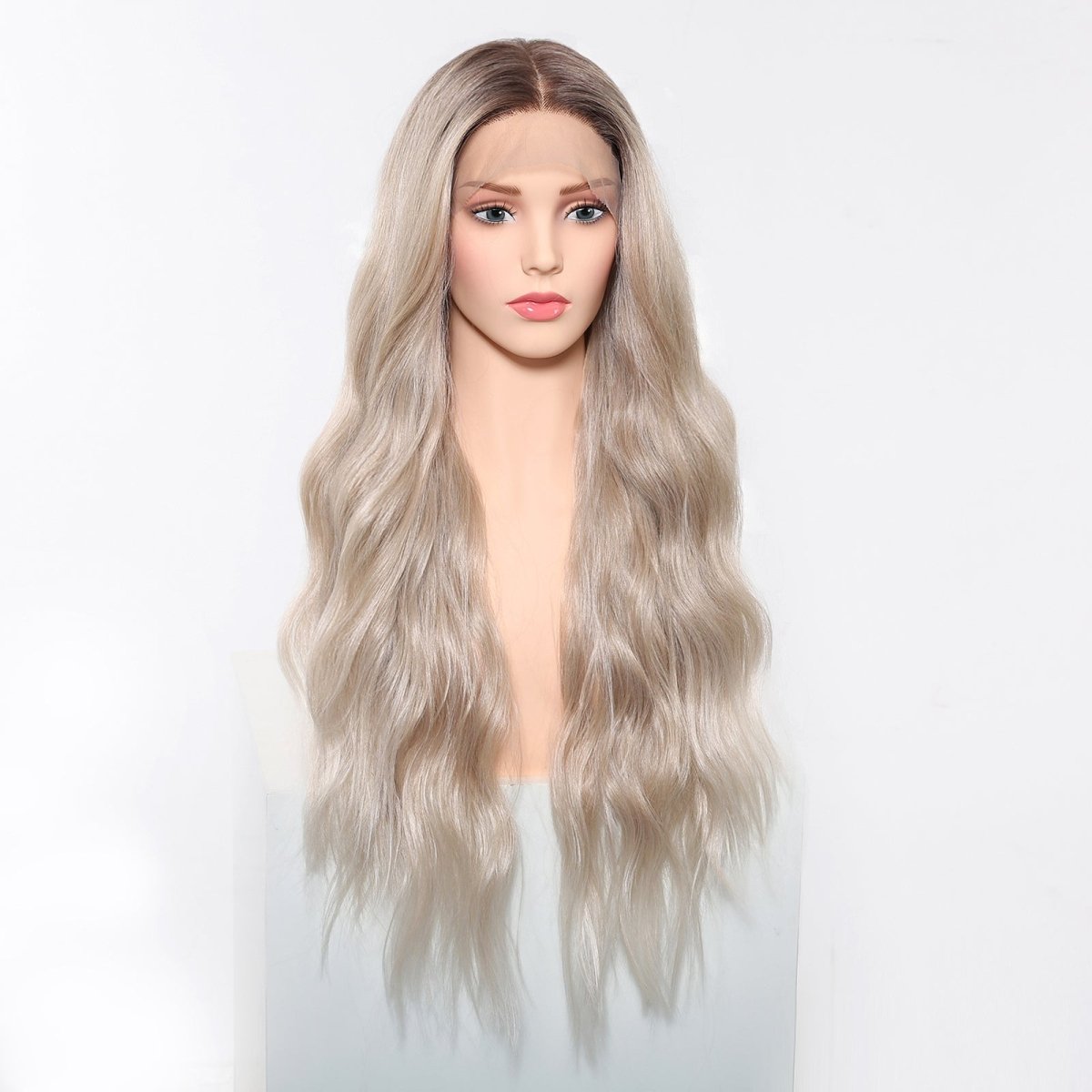Long Ombre Blonde Wavy 13x6 Lace Front Wig - MARKETPLACE - Milk &amp; Honey Wigs