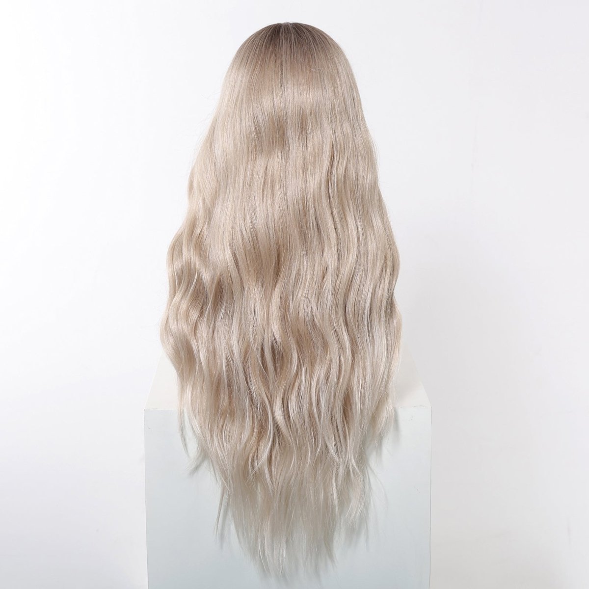 Long Ombre Blonde Wavy 13x6 Lace Front Wig - MARKETPLACE - Milk &amp; Honey Wigs