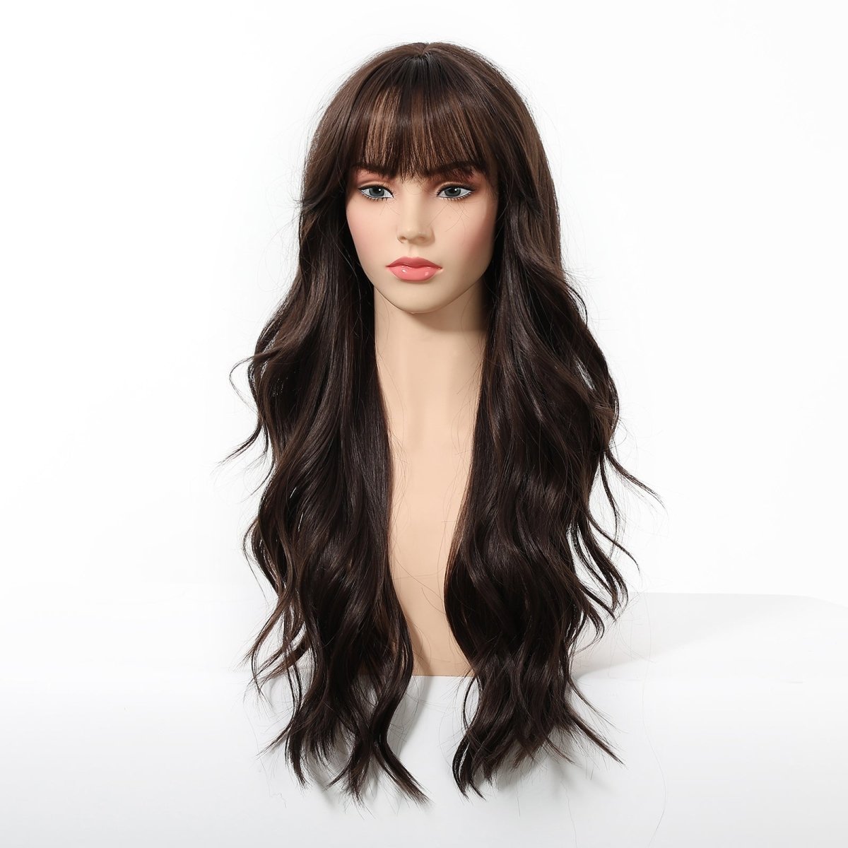 Long Wavy Dark Brown Wig - MARKETPLACE - Milk & Honey Wigs