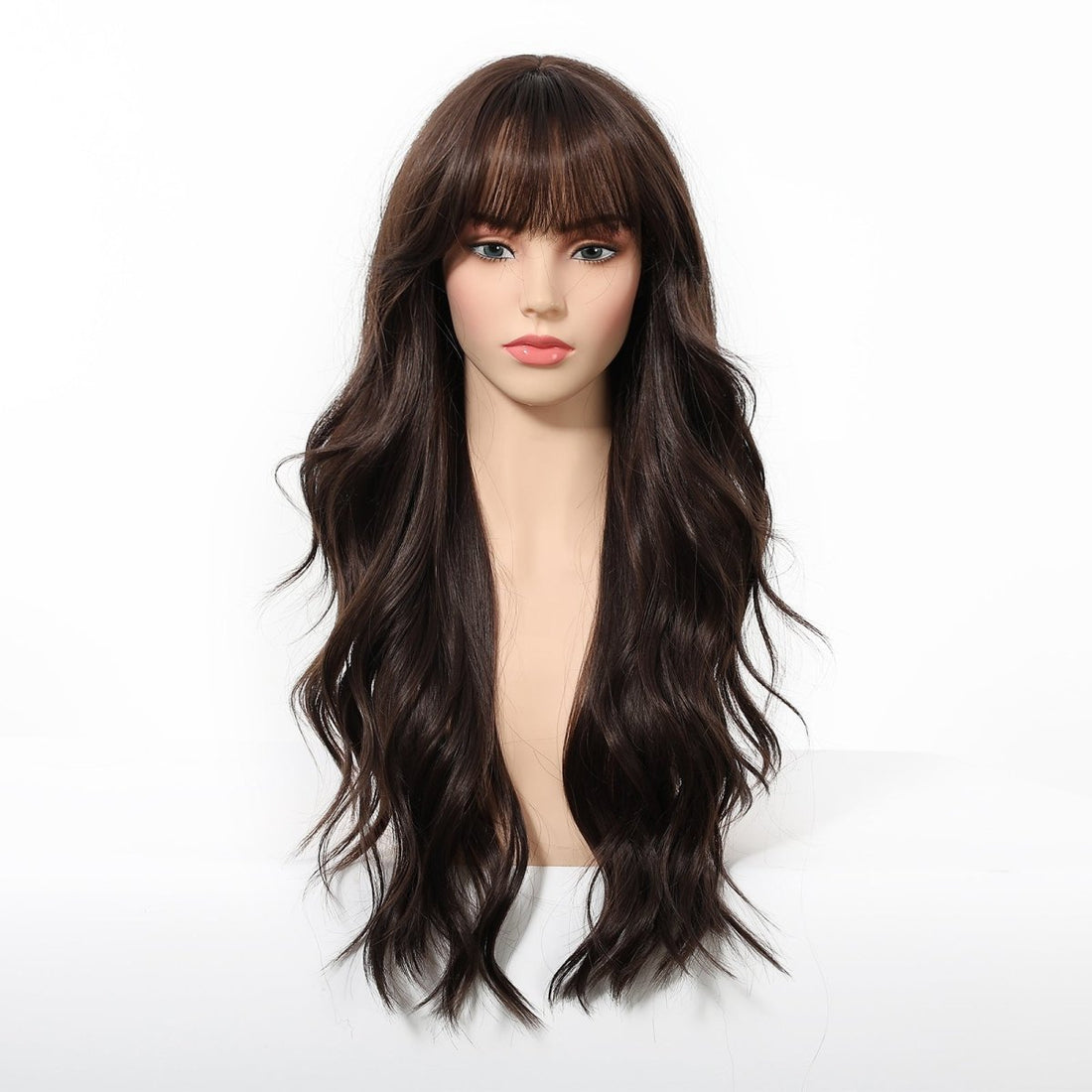 Long Wavy Dark Brown Wig - MARKETPLACE - Milk &amp; Honey Wigs