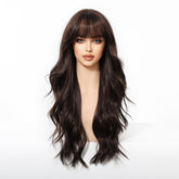 Long Wavy Dark Brown Wig - MARKETPLACE - Milk & Honey Wigs