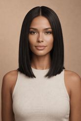 LORI - Natrual Black - Human Hair Wig - Milk & Honey Wigs