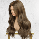 LOUISE Chocolate Brown Human Hair Lace Front Wig - Milk & Honey Wigs