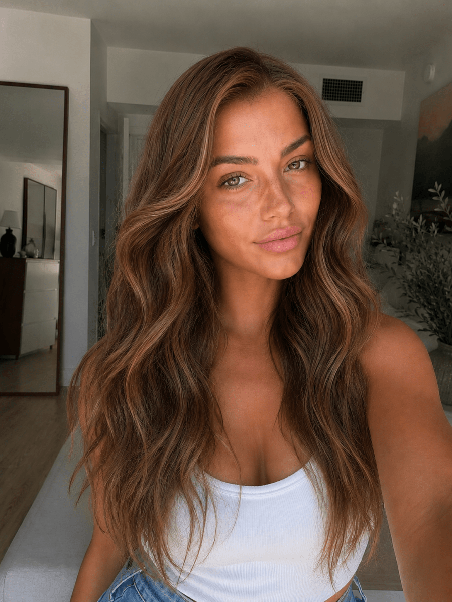 LOUISE - Chocolate Brown - Human Hair Wig - Milk &amp; Honey Wigs