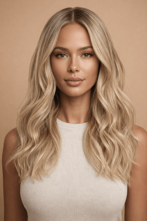 LUCIA - Lived In Blonde - Human Hair Wig | Blonde, 20 Inch, 13x6 Lace Front, Human Hair | Milk & Honey Wigs