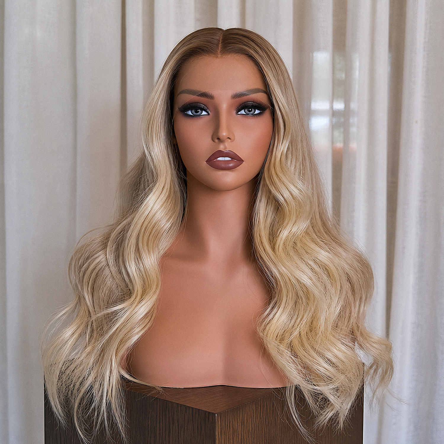 BRITNEY 18 INCH - Mixed Blonde Ombre - Human Hair Wig