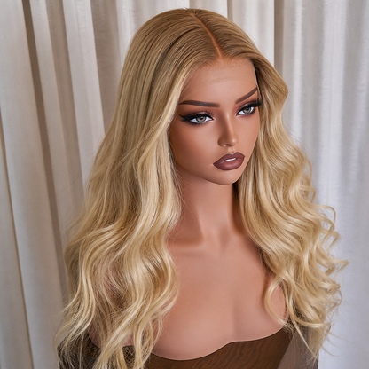 BRITNEY 18 INCH - Mixed Blonde Ombre - Human Hair Wig