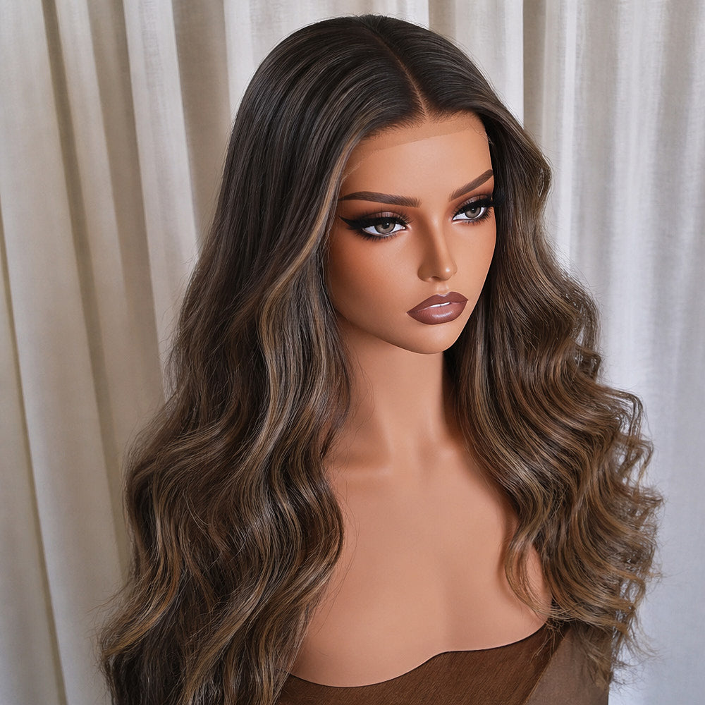 KYLE 18 INCH - Darkest Brown - Human Hair Wig