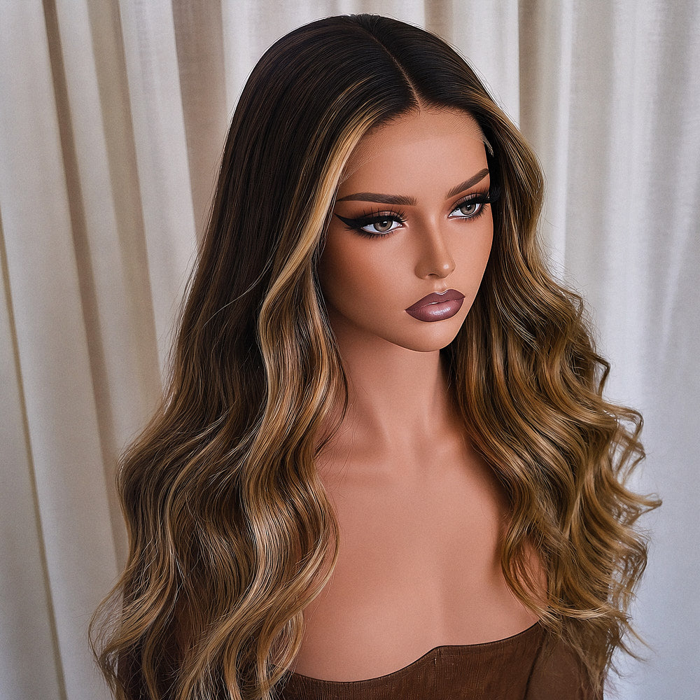 CARTER 18 INCH - Lived In Brunette - Human Hair Wig