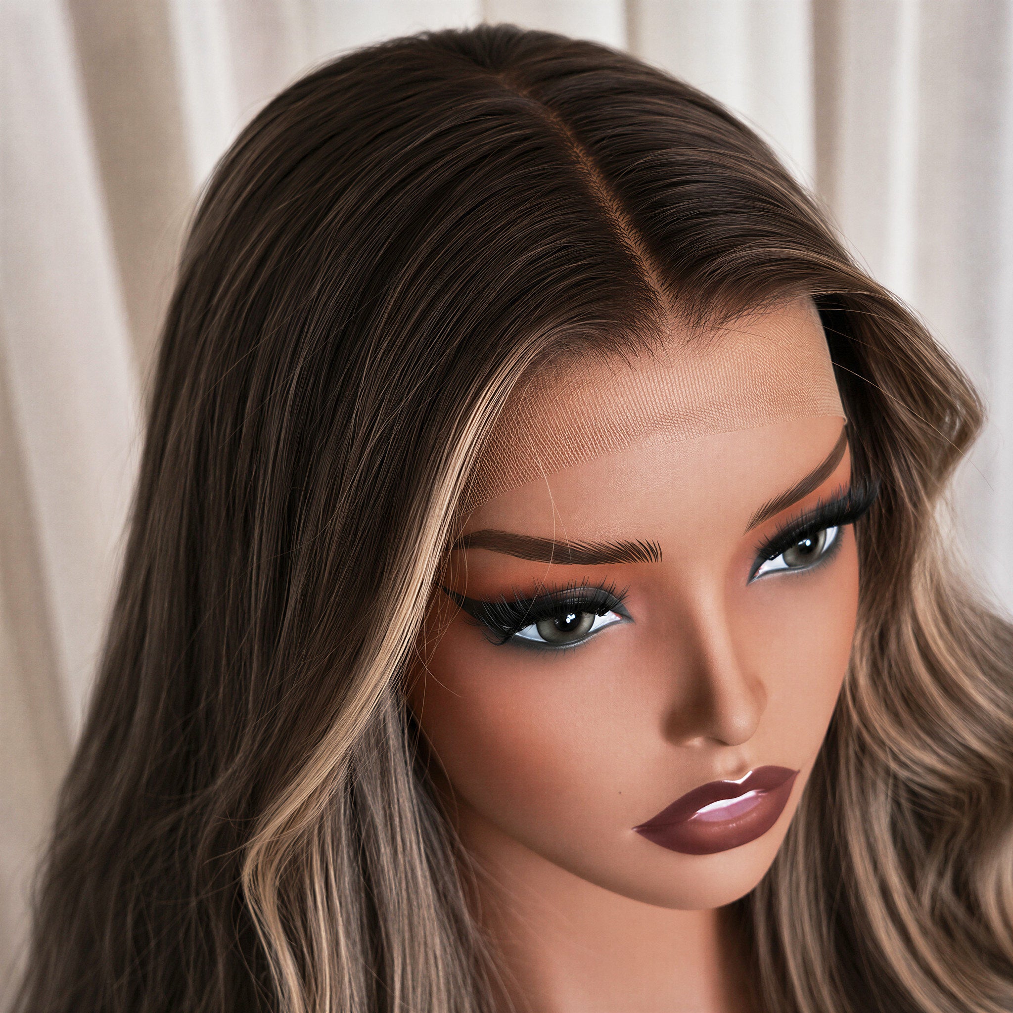 LOUISE 26 INCH - Chocolate Brown - Human Hair Wig