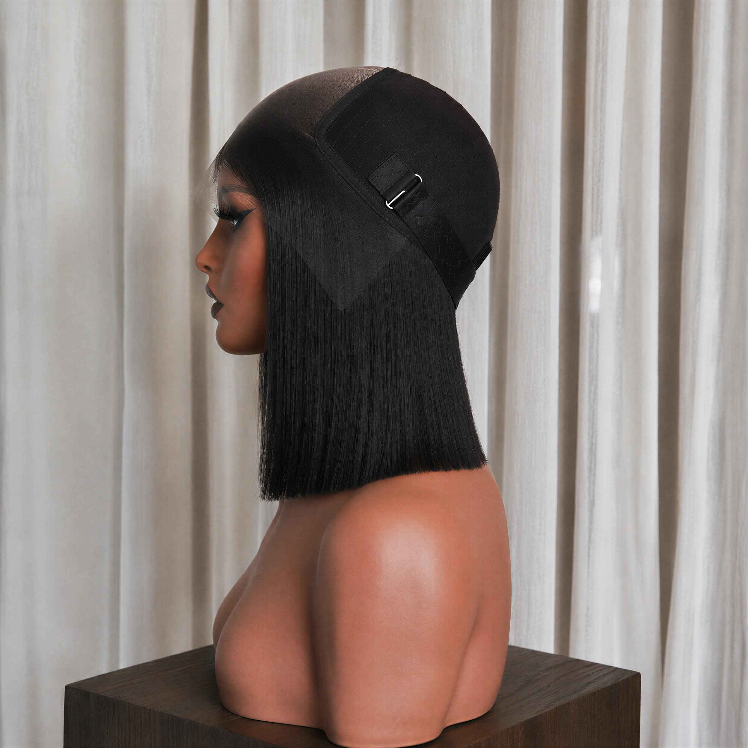 NICOLE 10 INCH BOB - Natural Black - Human Hair Wig