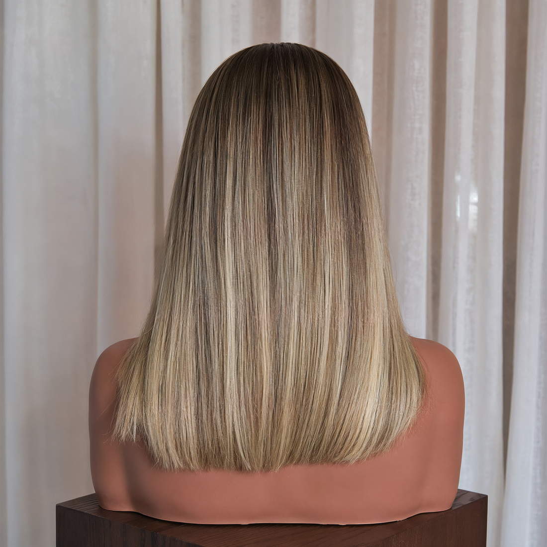 LUNA 14 INCH  - Chocolate Brown - Human Hair Wig
