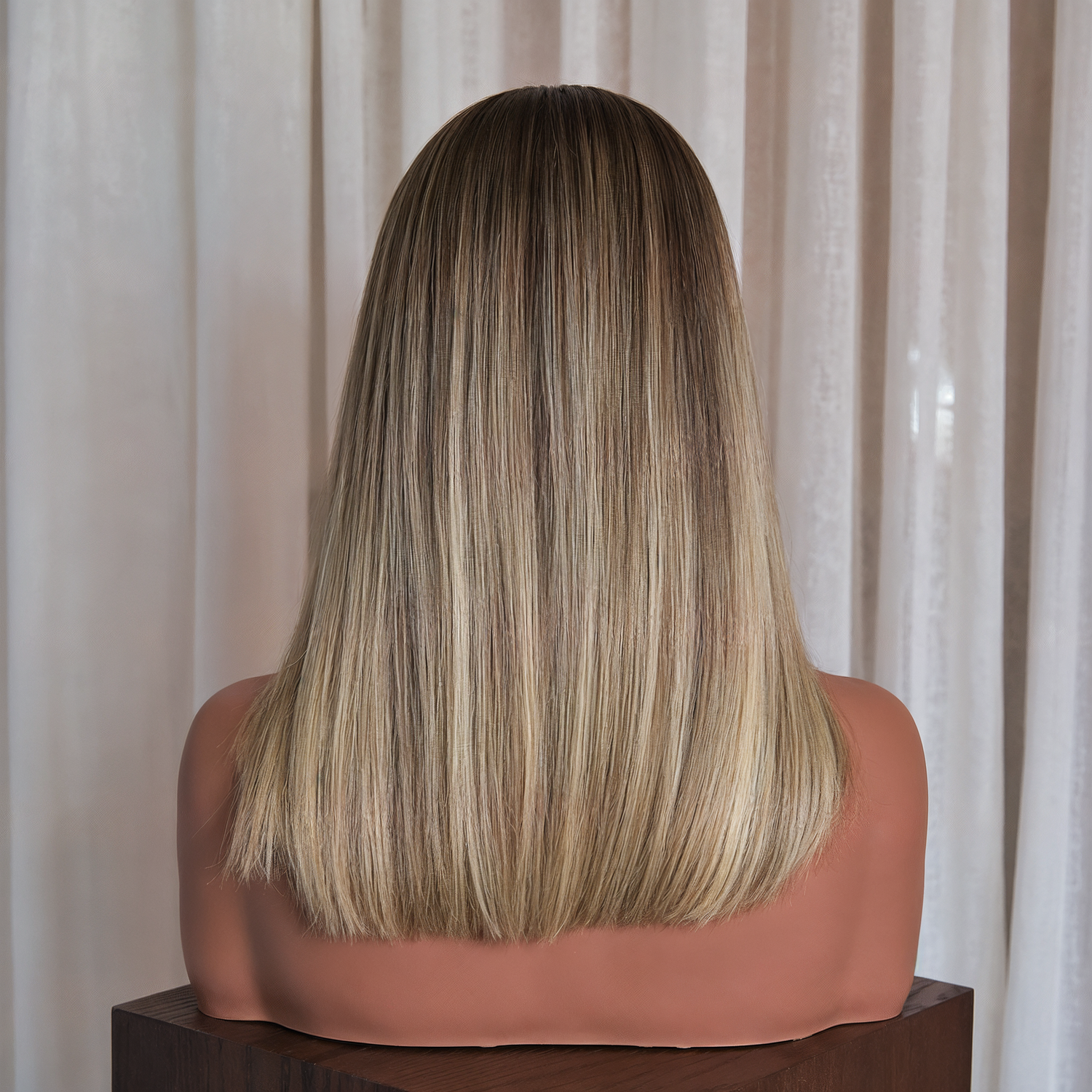 LUNA 14 INCH  - Chocolate Brown - Human Hair Wig