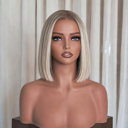 LUCIA 10 INCH BOB - Lived In Blonde - Human Hair Wig