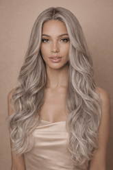 MARINA - Ash Grey - Lace Front Wig - Milk & Honey Wigs
