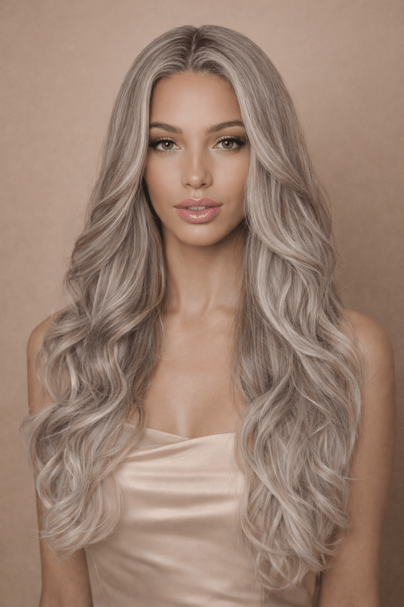 MARINA - Ash Grey - Lace Front Wig - Milk &amp; Honey Wigs