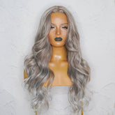 MARINA Ash Grey Lace Front Wig - Milk & Honey Wigs