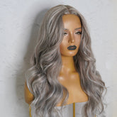 MARINA Ash Grey Lace Front Wig - Milk & Honey Wigs