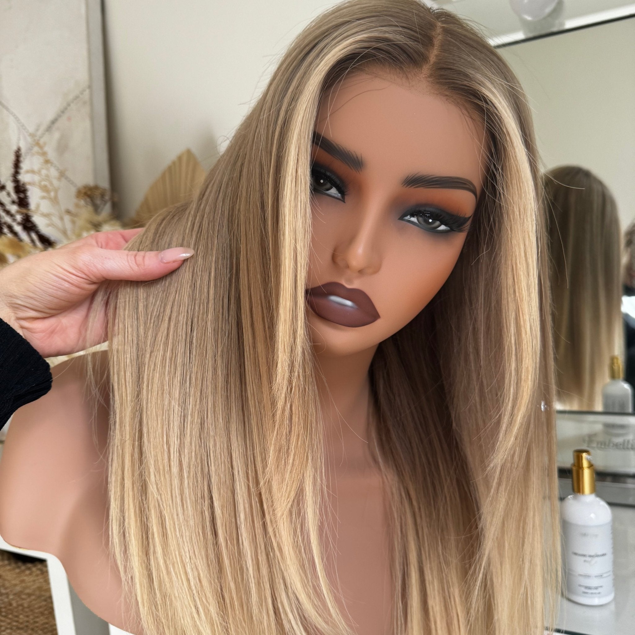 MARY Lived In Blonde Human Hair Lace Front Wig - Milk &amp; Honey Wigs