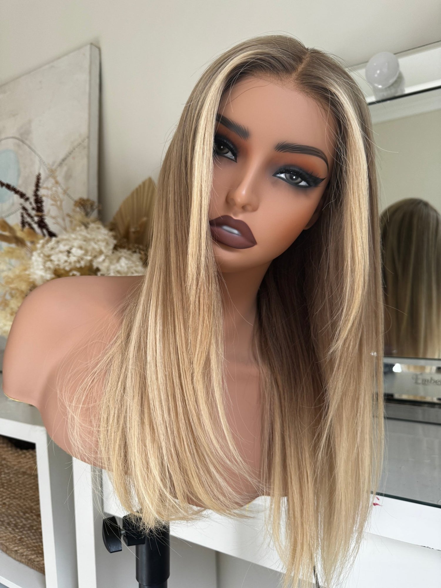 MARY Lived In Blonde Human Hair Lace Front Wig - Milk &amp; Honey Wigs