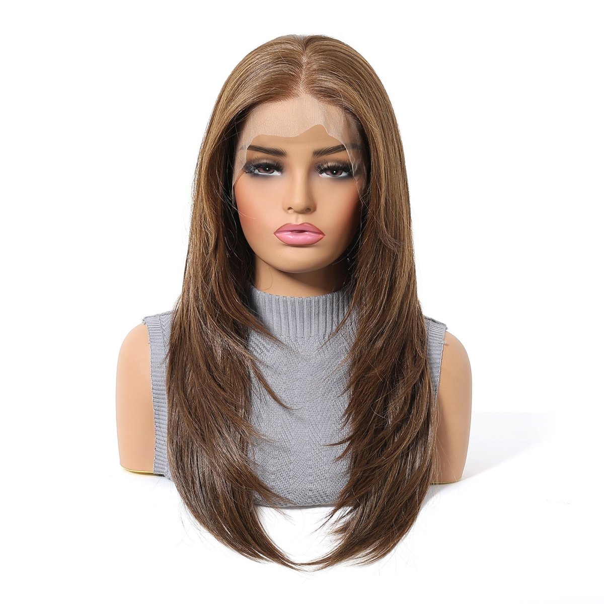 Medium Brown 13x6 Lace Front Wig - MARKETPLACE - Milk &amp; Honey Wigs