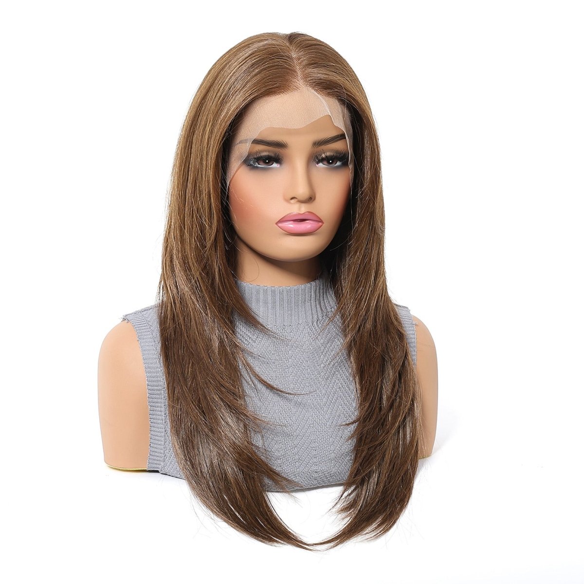 Medium Brown 13x6 Lace Front Wig - MARKETPLACE - Milk &amp; Honey Wigs