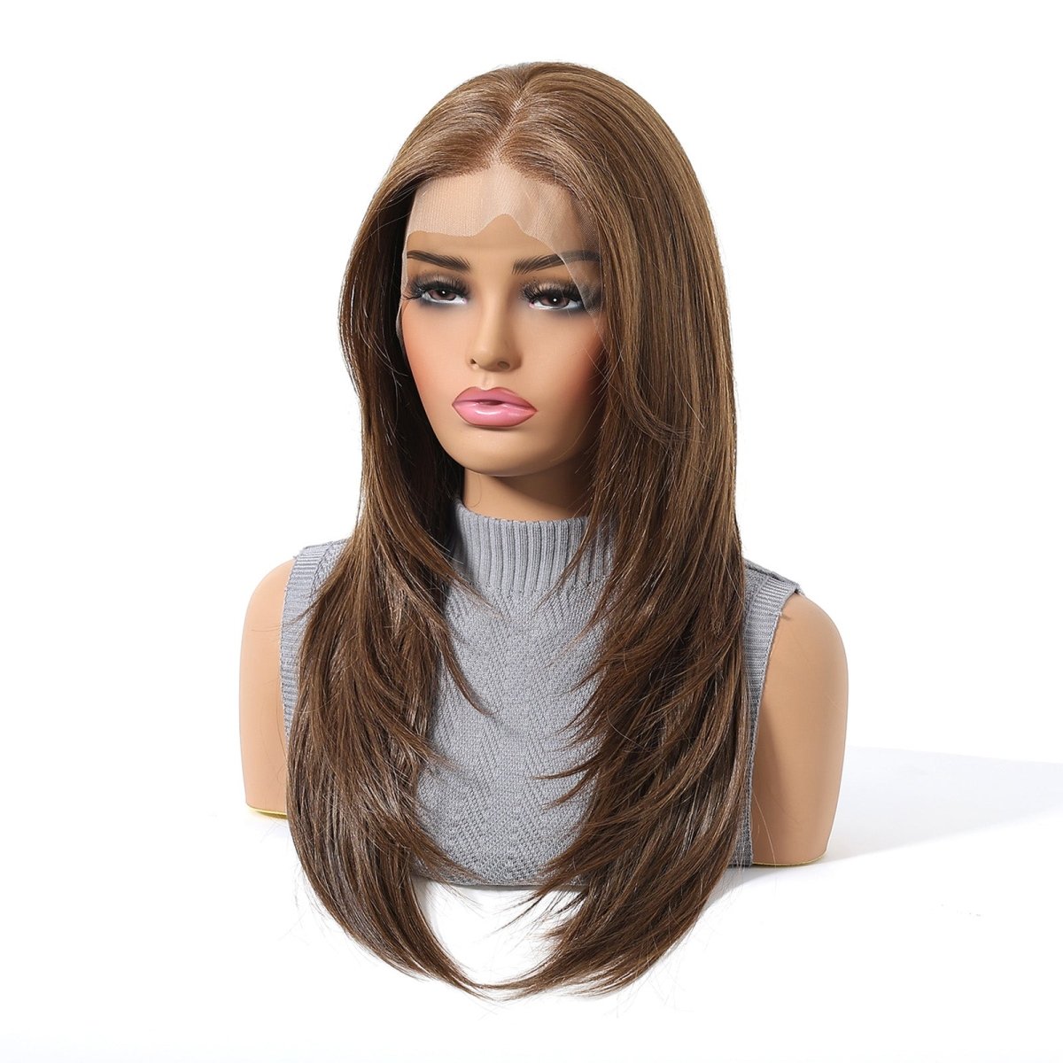 Medium Brown 13x6 Lace Front Wig - MARKETPLACE - Milk &amp; Honey Wigs