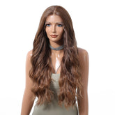 Medium Chocolate Brown Wavy 13x6 Lace Front Wig - MARKETPLACE - Milk & Honey Wigs