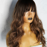 MELINDA Ombre Brown Fringe Wig - Milk & Honey Wigs