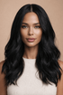 MELISSA - Natural Black - Lace Front Wig - Milk & Honey Wigs