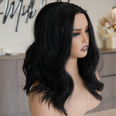 MELISSA Natural Black Lace Front Wig - Milk & Honey Wigs