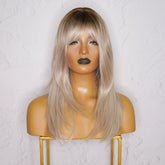 MELROSE Ombre Blonde Fringe Wig - Milk & Honey Wigs
