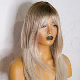 MELROSE Ombre Blonde Fringe Wig - Milk & Honey Wigs