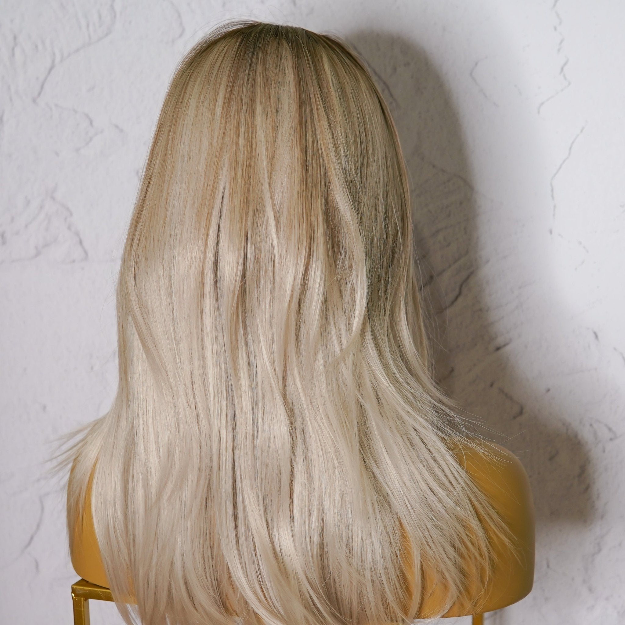 MELROSE Ombre Blonde Fringe Wig - Milk &amp; Honey Wigs