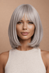 MIAH - Silver - Fringe Bob Wig - Milk & Honey Wigs
