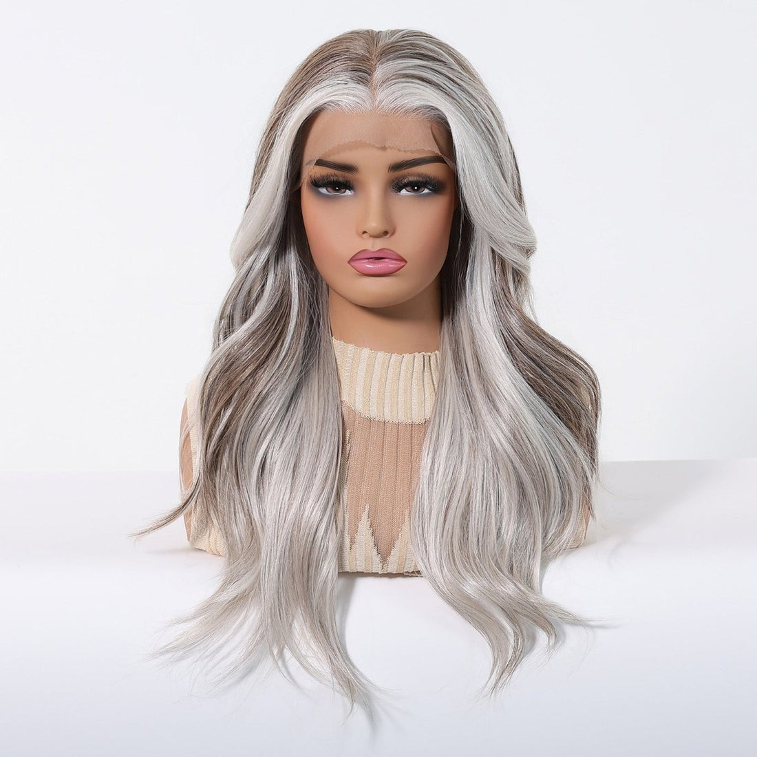 Miixed Salt &amp; Pepper Grey 13x6 Lace Front Wig - MARKETPLACE - Milk &amp; Honey Wigs