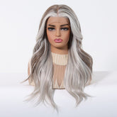 Miixed Salt & Pepper Grey 13x6 Lace Front Wig - MARKETPLACE - Milk & Honey Wigs