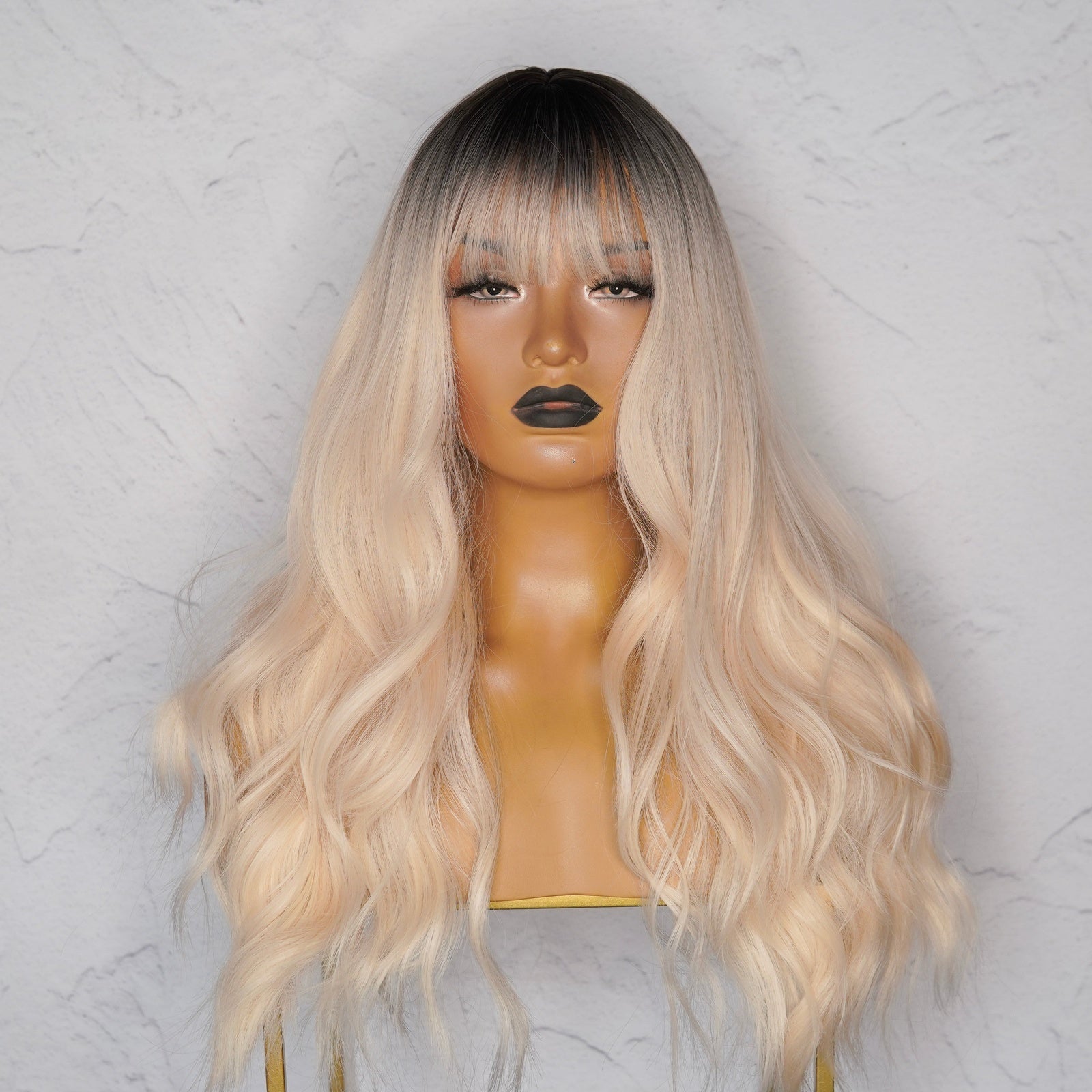 MILAH Blonde Ombre Fringe Wig - Milk &amp; Honey Wigs