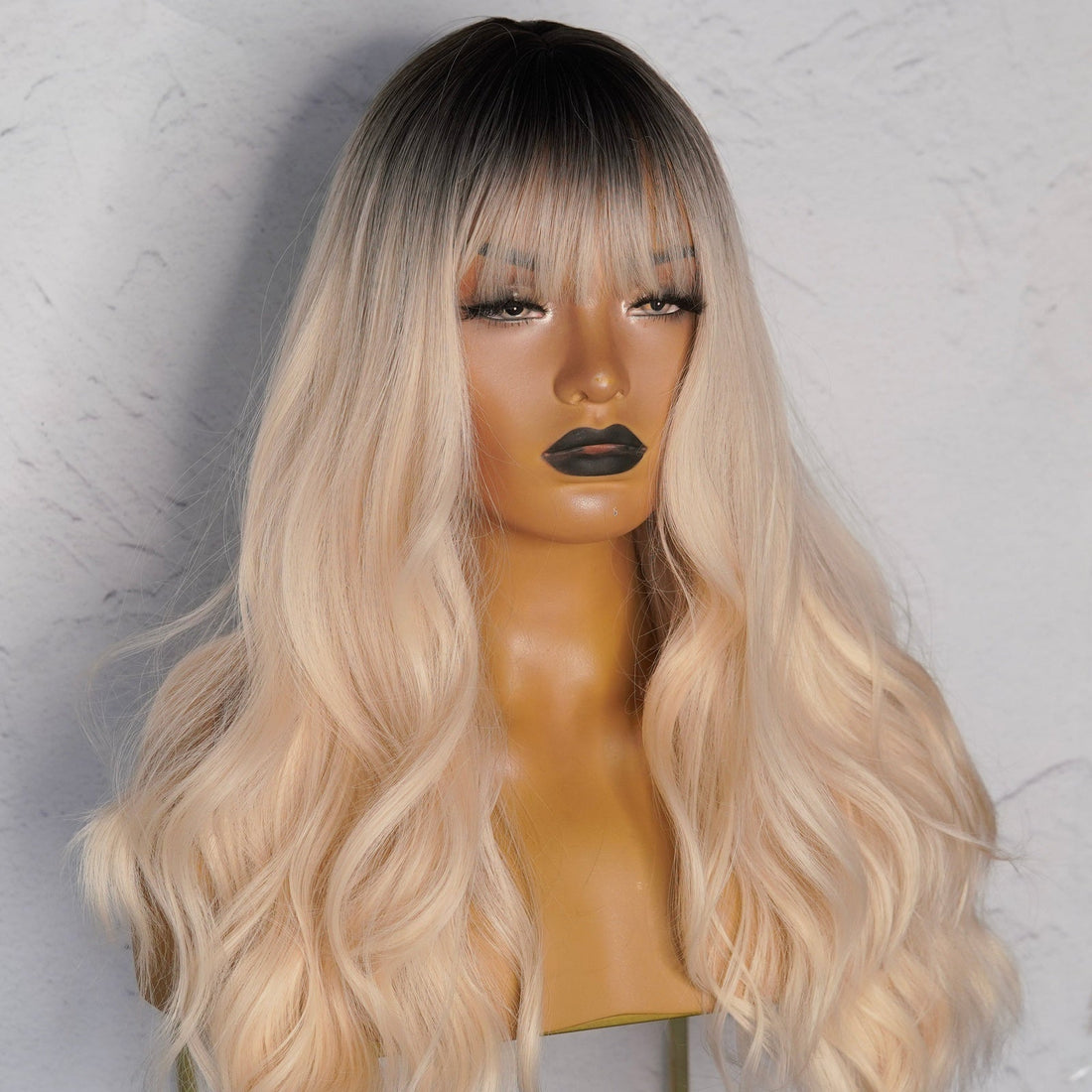 MILAH Blonde Ombre Fringe Wig - Milk &amp; Honey Wigs