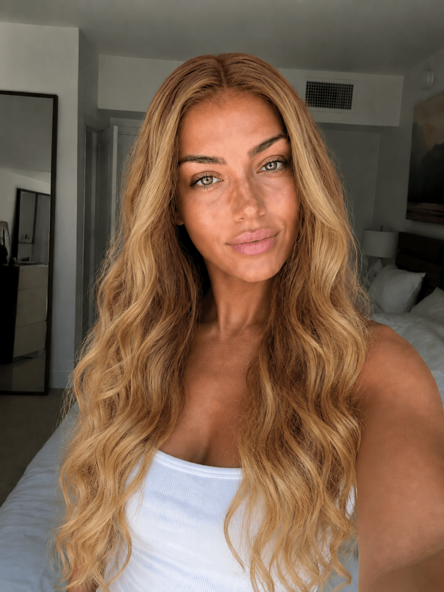 MILAN - Dark Blonde Ombre - Human Hair Wig - Milk &amp; Honey Wigs